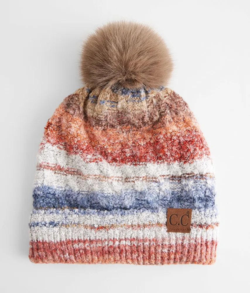 Nubby Striped Beanie