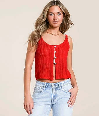 Willow & Root Cropped Sweater Tank Top