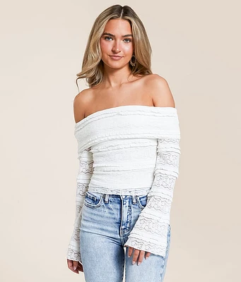 Willow & Root Lace Off The Shoulder Top