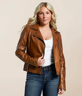 Mauritius Faylor Leather Asymmetrical Jacket