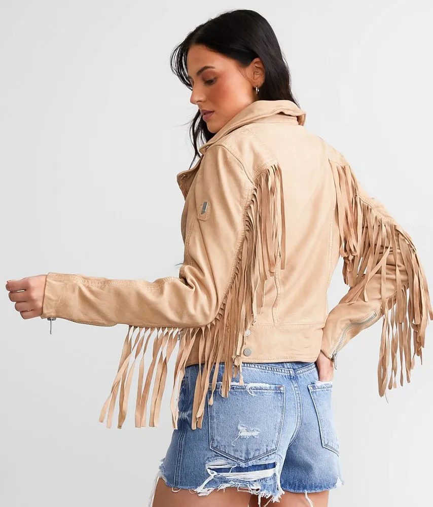 Leather Fringe Jacket