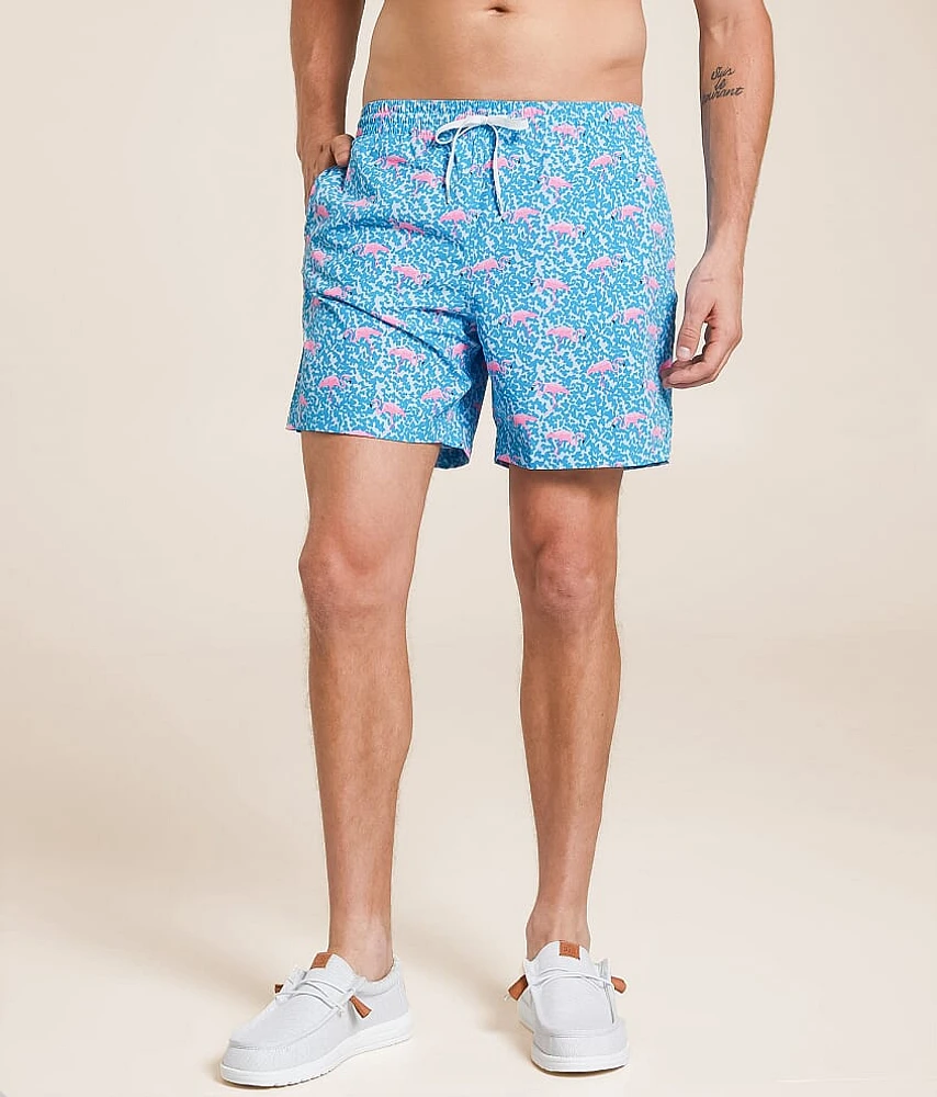 Chubbies The Domingos Are For Flamingos Stretch Swim Trunks