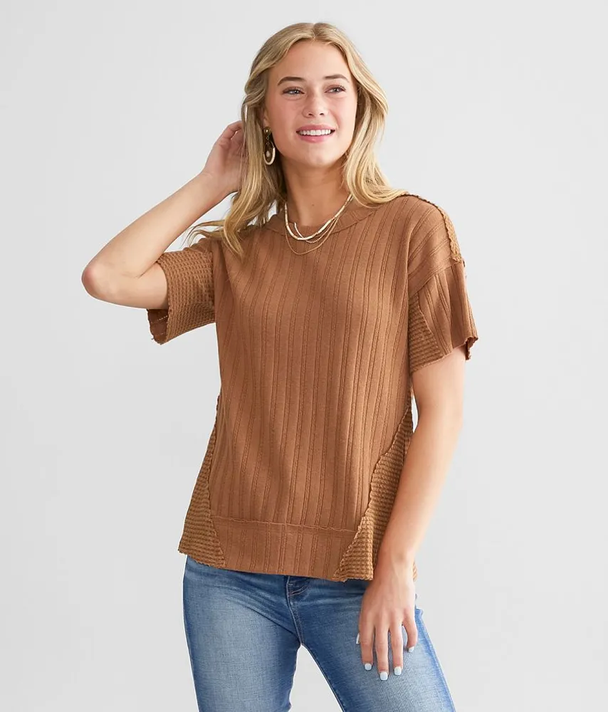 Rib Knit Thermal Top