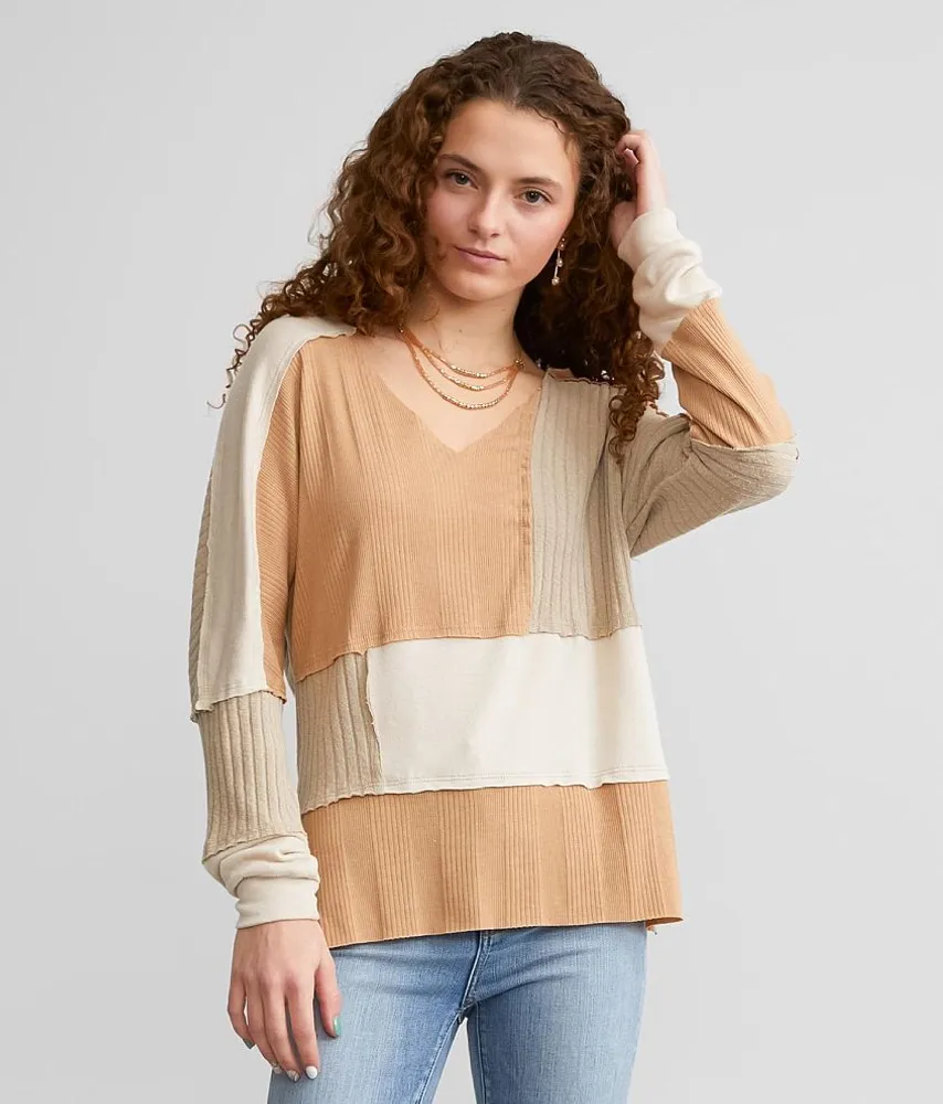 Pieced Raw Edge Top