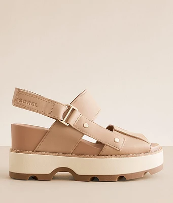 Sorel Joanie IV Wedge Leather Sandal