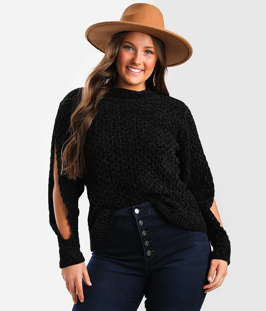 Chenille Cable Knit Sweater