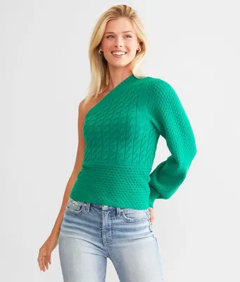 Willow & Root One Shoulder Sweater
