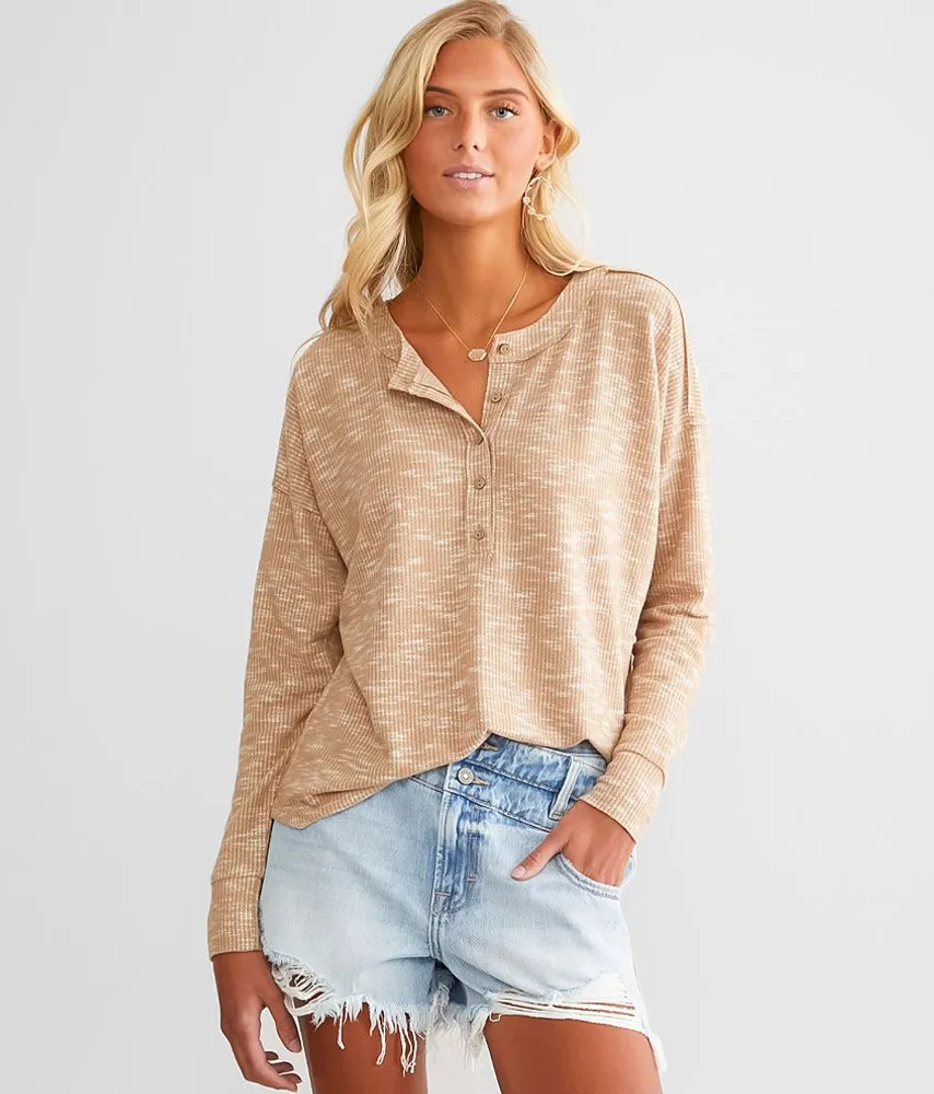 Raw Edge Henley