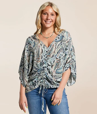Daytrip Cinch Tie Dolman Top