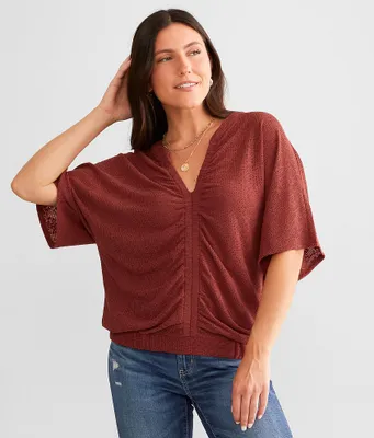 Daytrip Ruched Dolman Top