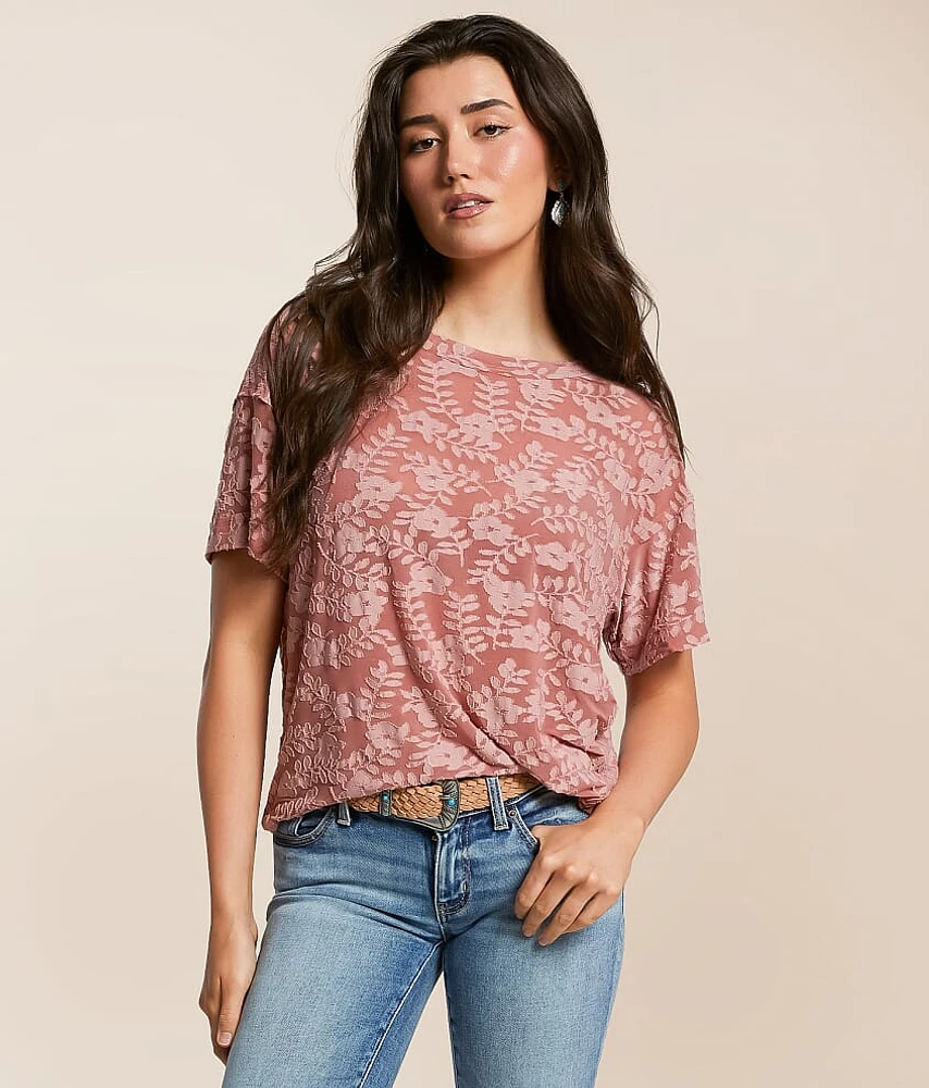 Daytrip Floral Jacquard Top