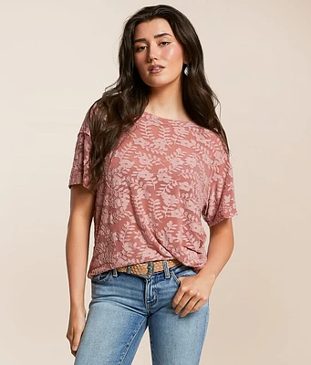 Daytrip Floral Jacquard Top