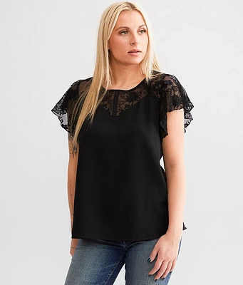 Daytrip Pieced Lace Top