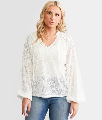 Daytrip Textured Jacquard Top