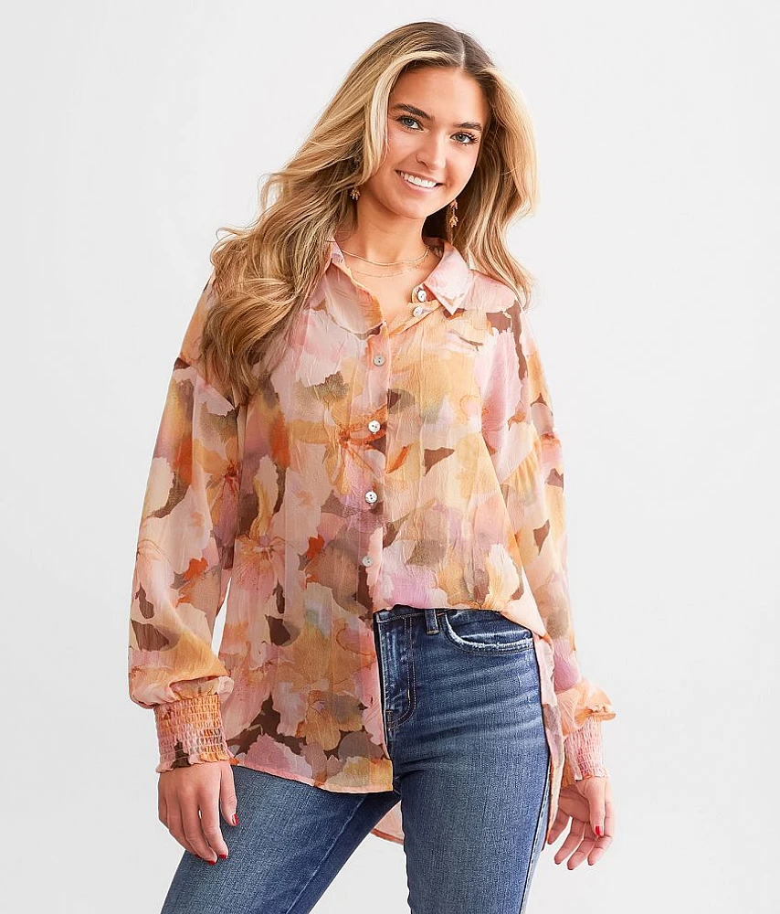 Floral Chiffon Blouse