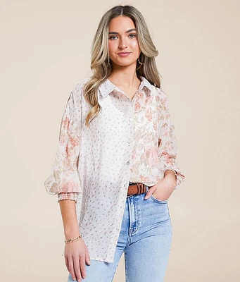 Daytrip Floral Chiffon Blouse