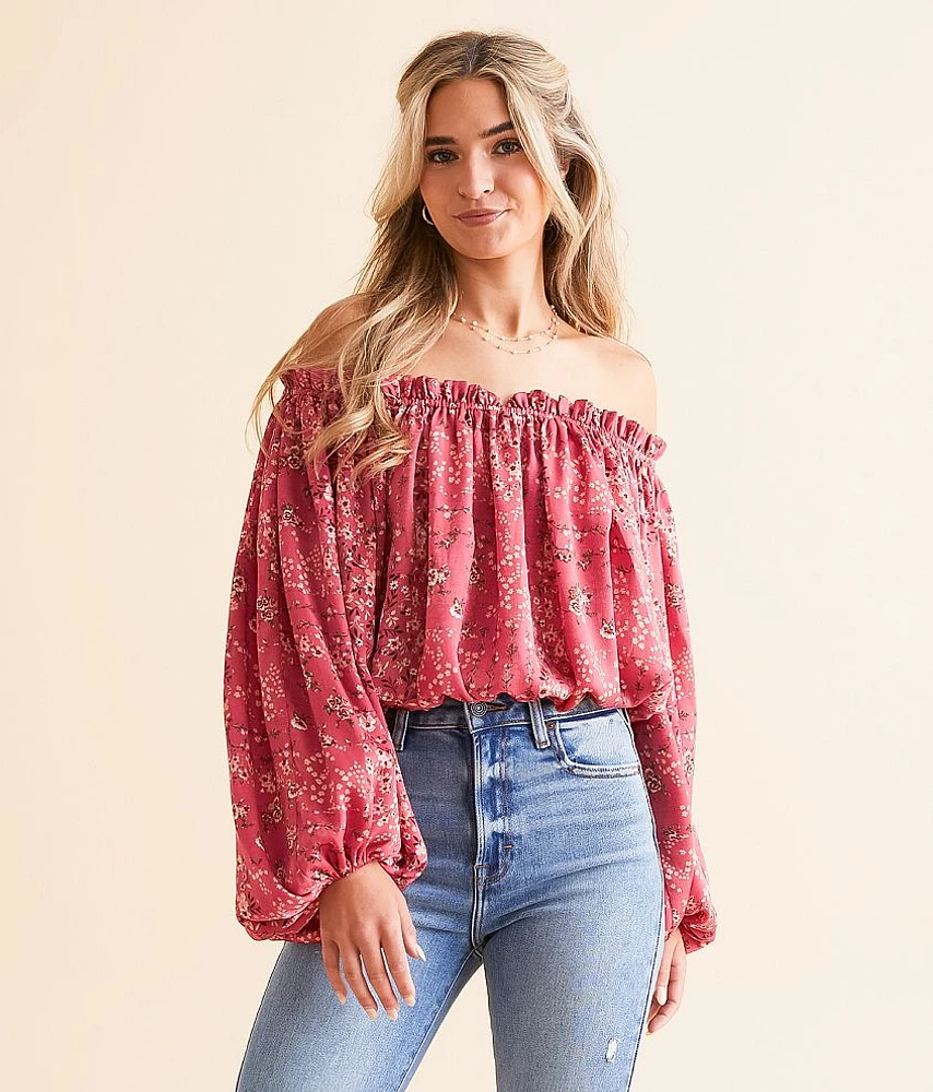 Floral Off The Shoulder Top