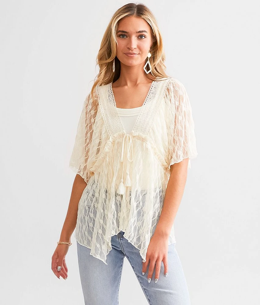 Sheer Lace Top