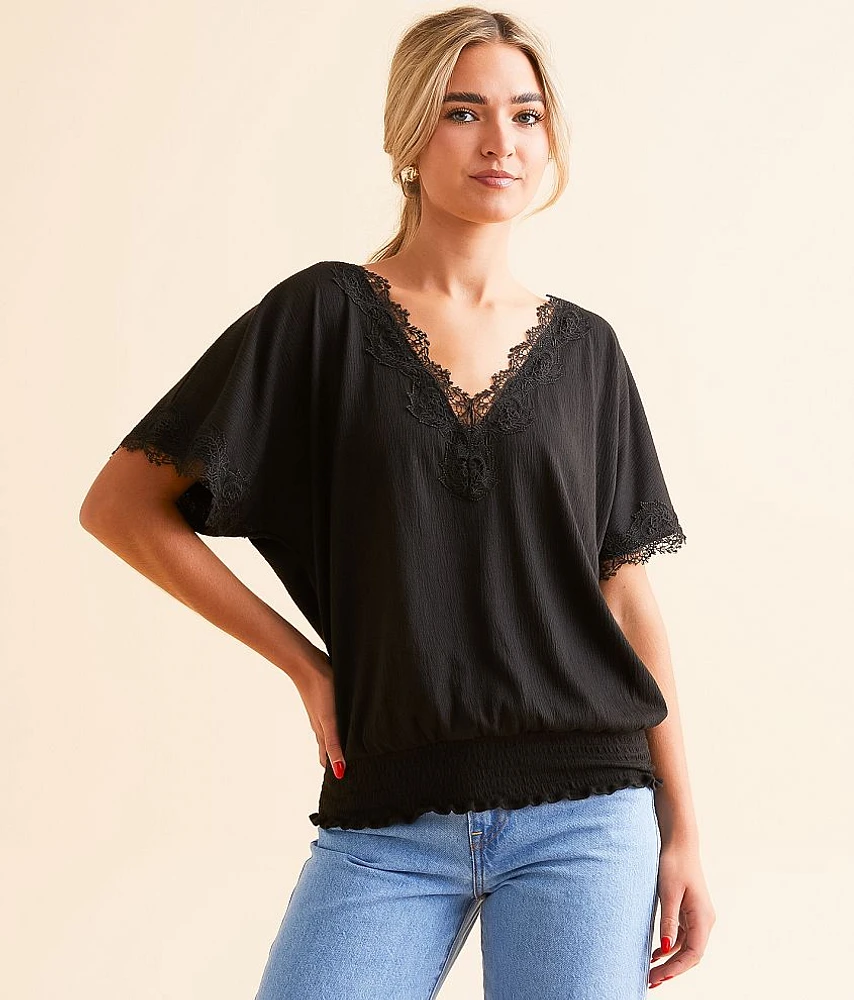 Lace Trim Top