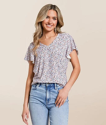 Daytrip Ditsy Floral Print Top
