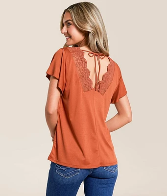 Daytrip Back Crochet Tie Top