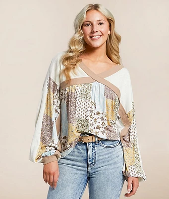 Daytrip Floral Dolman Top