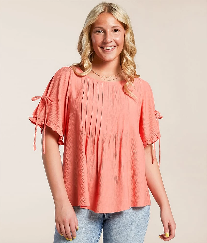 Pleated Crinkle Top