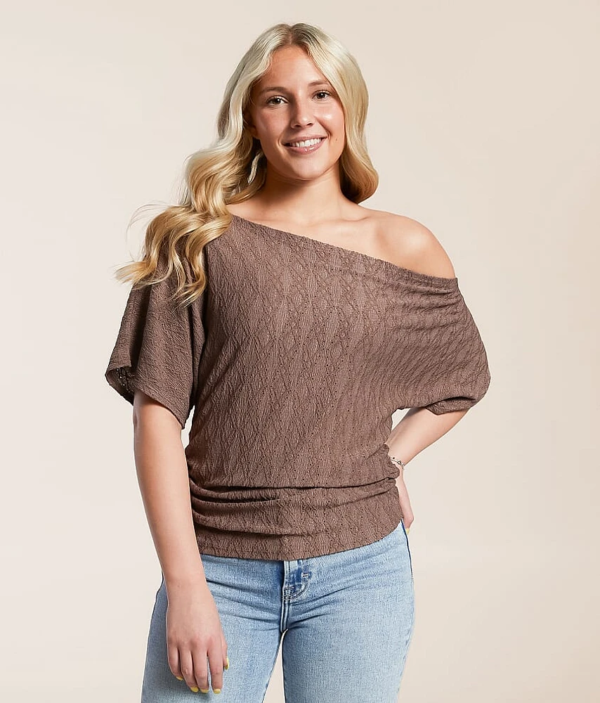 Daytrip Eyelet Off The Shouler Top