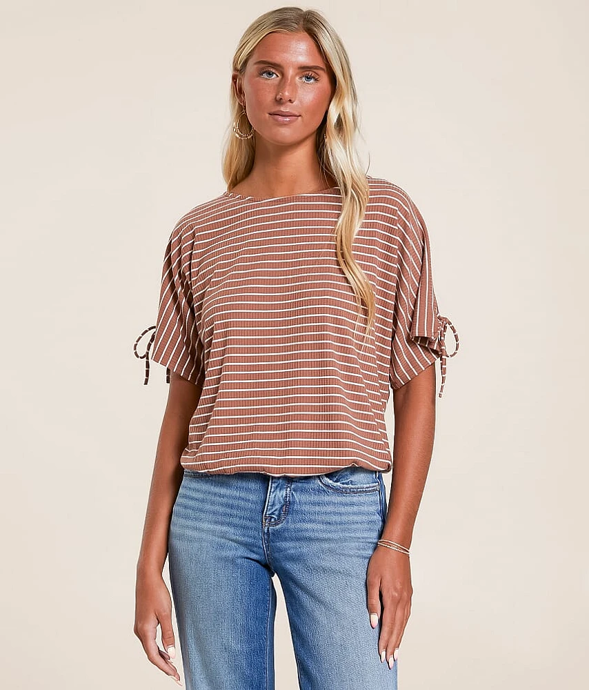 Daytrip Striped Dolman Top