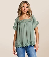 Daytrip Crochet Flowy Top