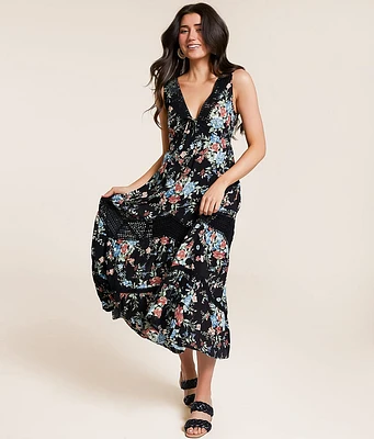 Willow & Root Floral Midi Dress