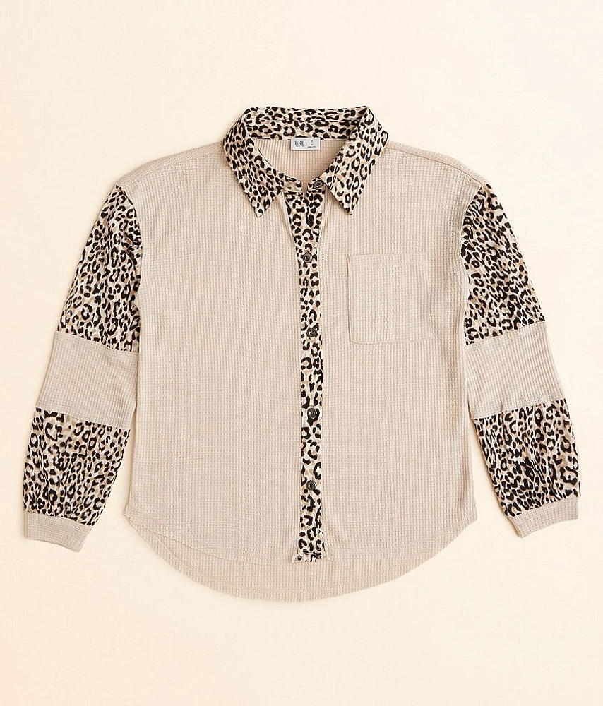 Girls - Cheetah Thermal Shirt