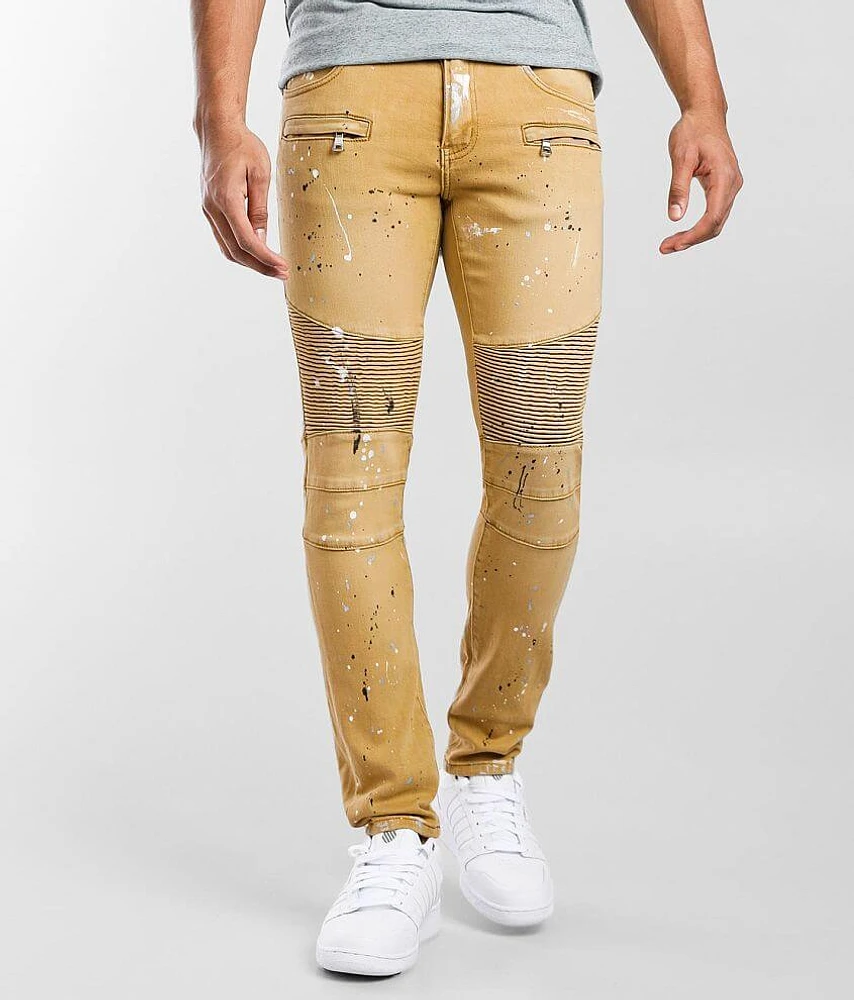 Crysp Denim Ike Moto Skinny Stretch Jean