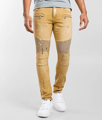 Crysp Denim Ike Moto Skinny Stretch Jean