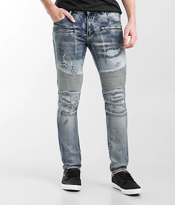 Crysp Denim William Moto Skinny Stretch Jean