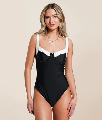 CUPSHE U-Wire Color Block Swimsuit