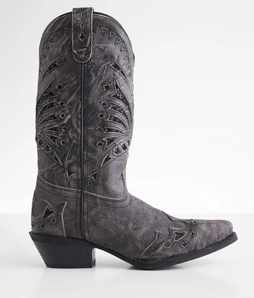 Sequin Leather Western Boot