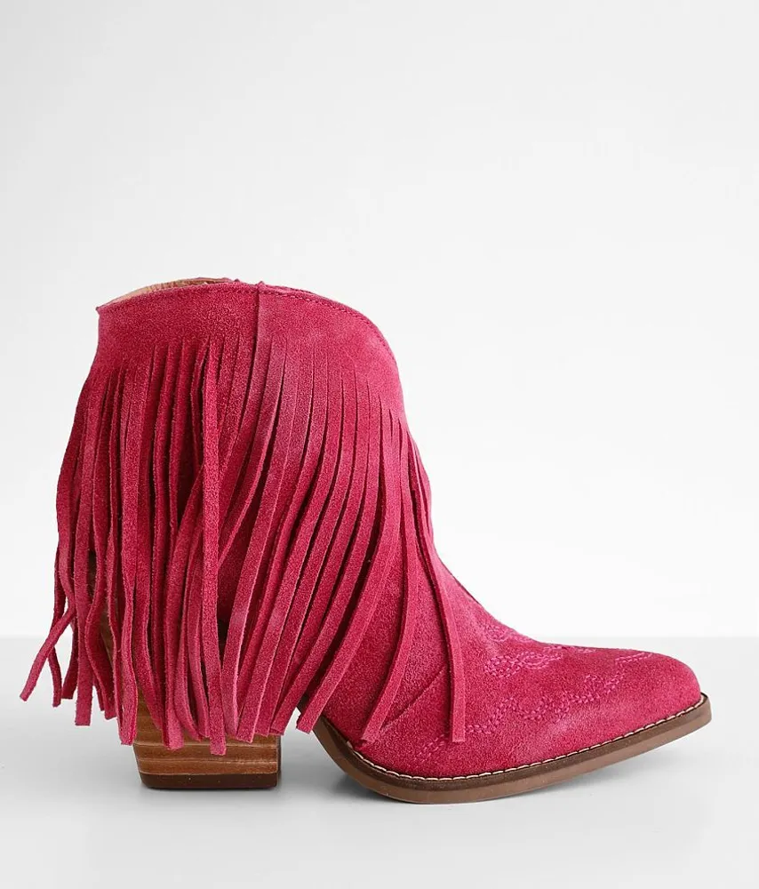 Tangles Fringe Suede Western Boot