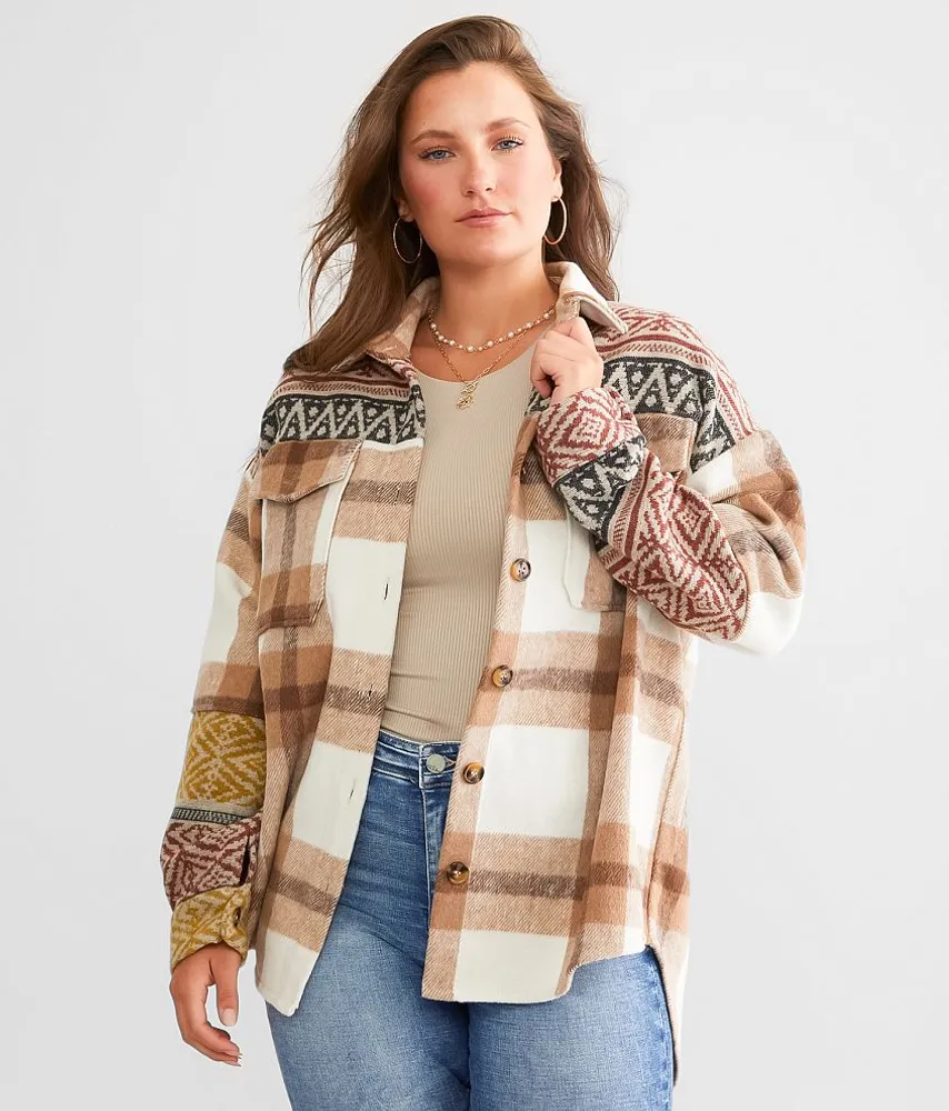 Aztec Plaid Shacket