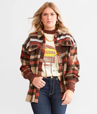 BKE Plaid Shacket