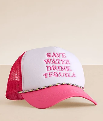 David & Young Save Water Drink Tequila Trucker Hat