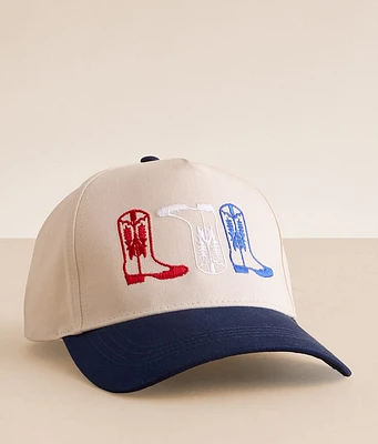 David & Young Cowboy Boot Baseball Hat