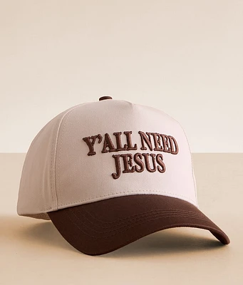 David & Young Y'all Need Jesus Baseball Hat
