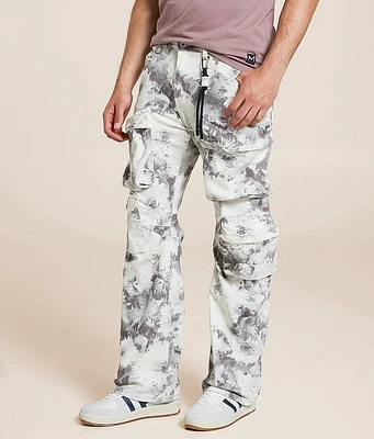 Cult of Individuality Floral Baggy Cargo Stretch Pant