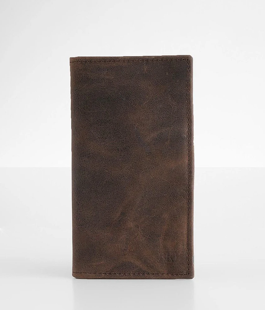 Leather Checkbook Wallet
