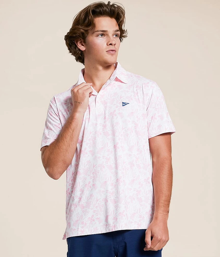 The Watercolor Flower Performance Polo