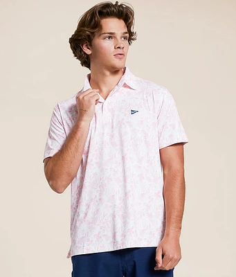 Breezy Golf The Watercolor Flower Performance Polo