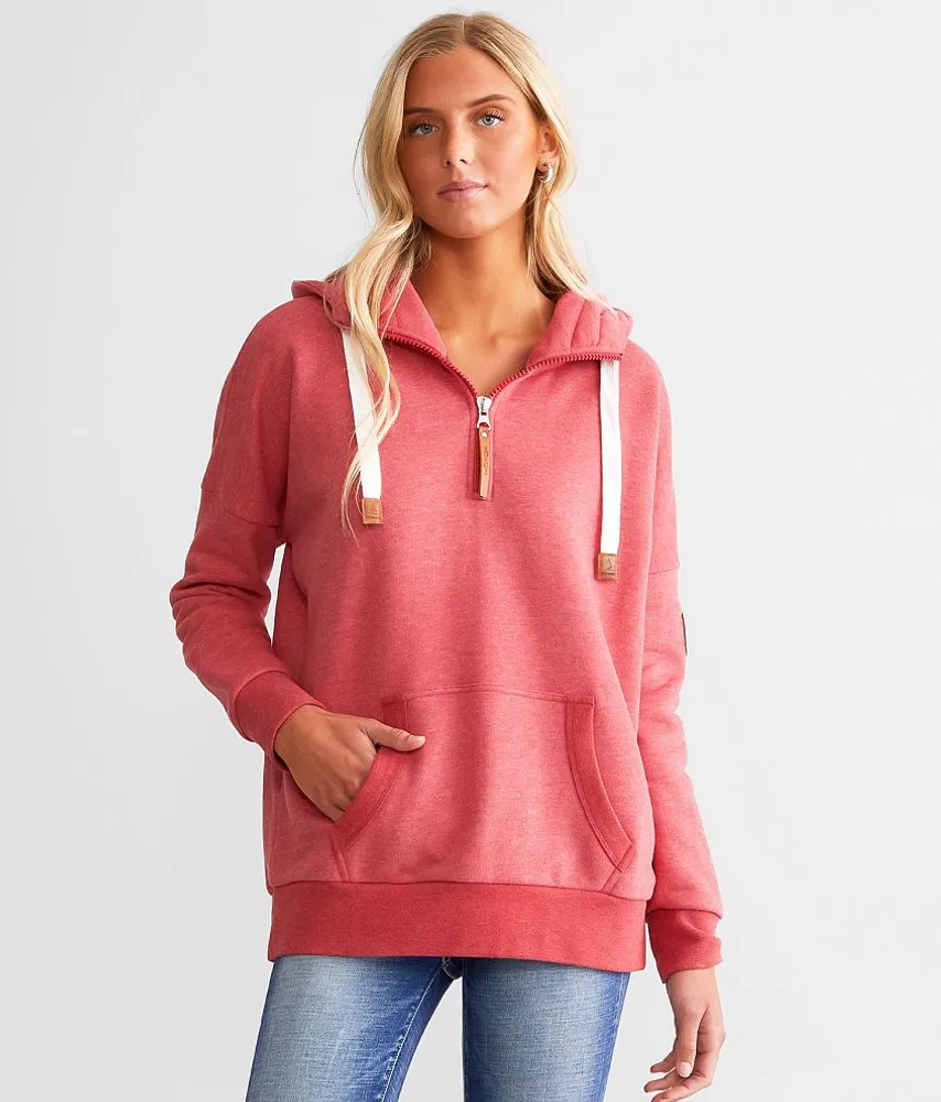 Wanakome Shine Quater Zip Hooded Sweatshirt