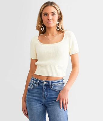 Double Zero Swept Away Cropped Sweater