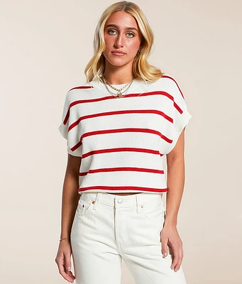 Double Zero Striped Dolman Sweater
